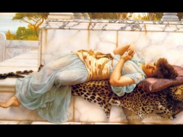  classicist Canvas - The Betrothed 1892 Neoclassicist lady John William Godward